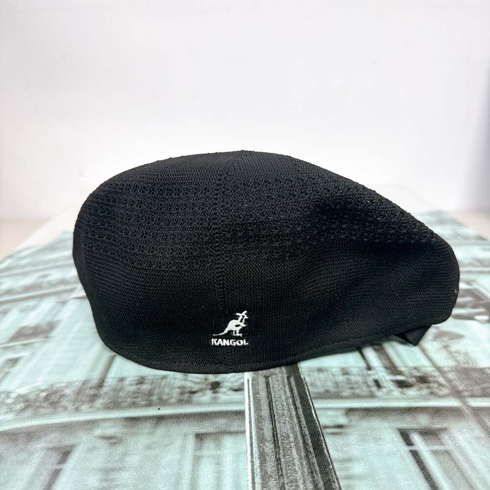 Kangol K3107ST Breathable Flat Cap Ivy Beret Hat Black One Sized